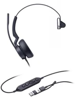 Słuchawki - Yealink UH46 Mono Teams USB-C/A - miniaturka - grafika 1