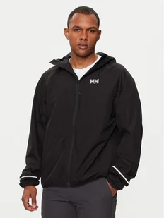 Helly Hansen Kurtka przeciwdeszczowa Fast Hellytech Jacket 53974 Czarny Regular Fit - Odzież trekkingowa męska - miniaturka - grafika 1