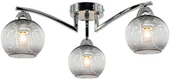 Lampy sufitowe - MLAMP Loftowa LAMPA sufitowa ELM1986/3 8C MLAMP modernistyczna OPRAWA szklana chrom ELM1986/3 8C - miniaturka - grafika 1