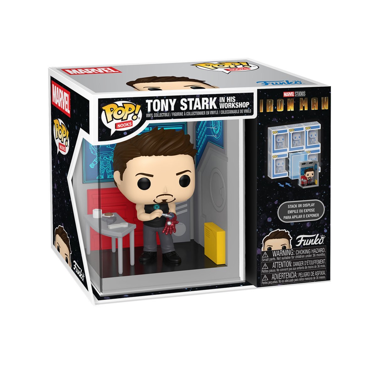 Funko, Funko POP! Nooks, SUPERBOHATEROWIE, Figurka Kolekcjonerska,Marvel Comics, Tony's Garage