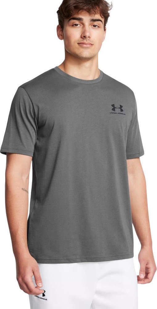Koszulka męska Under Armour Sportstyle Left Chest SS szara 1326799 025 S