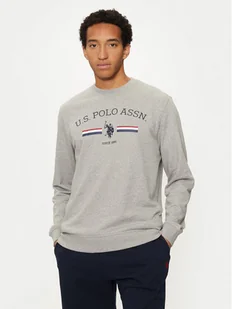 U.S. Polo Assn. Bluza MUP1660 Szary Regular Fit - Bluzy męskie - miniaturka - grafika 1