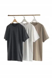 TRENDYOL 3-PAK MĘSKI BAWEŁNIANY T SHIRT GŁADKI Z OKRĄGŁYM DEKOLTEM 2XL 5AA - Koszulki męskie TRENDYOL 3-PAK MĘSKI BAWEŁNIANY T SHIRT GŁADKI Z OKRĄGŁYM DEKOLTEM 2XL 5AA - Koszulki męskie - miniaturka - grafika 1