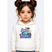 Bluzy dla dziewczynek - BLUZA DZIECIĘCA KPOP DEMON HUNTERS HUNTRIX 122-128 Z KAPTUREM BAWEŁNIANA - miniaturka - grafika 1