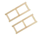 Meble modułowe i akcesoria - Bok 2 Szt Do Regału Drewnianego Lsr Ramka Noga 85,8X33 Cm Naturalny Drewno Sosnowe / Wamar-Sosenka - miniaturka - grafika 1