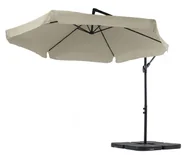 Parasole ogrodowe - Parasol ogrodowy z wysięgnikiem i podstawą di volio Empoli 300cm beżowy - miniaturka - grafika 1