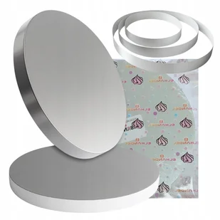 Podkład pod tort styrodur 32 cm okrągły srebrny podkładka pod ciasto mocny - Dodatki do ciast w proszku Podkład pod tort styrodur 32 cm okrągły srebrny podkładka pod ciasto mocny - Dodatki do ciast w proszku - miniaturka - grafika 1