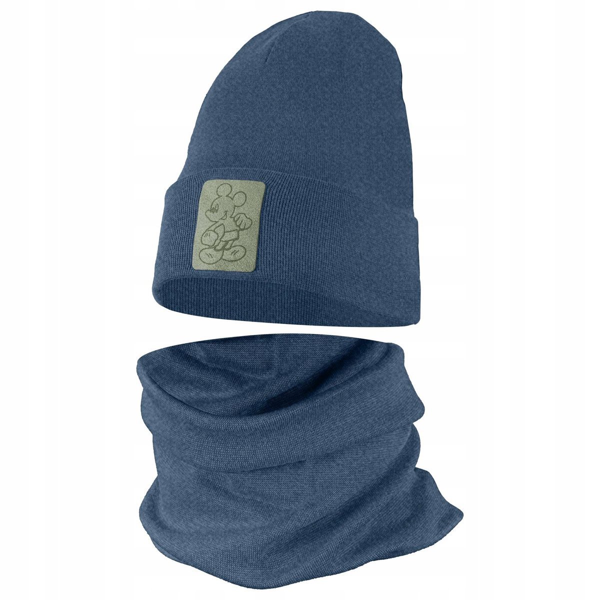 Czapeczka Wiosenna Jesienna Czapka + Komin Komplet Dla Dzieci 48-50 Jeans