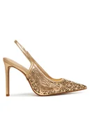 Sandały damskie - Aldo Sandały Marciana 13991509 Złoty - miniaturka - grafika 1