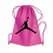 Plecaki worki - Worek Szkolny Na Buty Plecak Jordan Logo NBA #3 - miniaturka - grafika 1