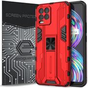 Etui i futerały do telefonów - ETUI EXOGUARD SUPERSONIC + SZKŁO - REALME 8 / 8 PRO  - PANCERNE CASE OBUDOWA FUTERAŁ - miniaturka - grafika 1