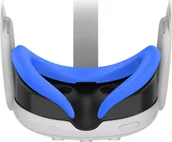 Akcesoria VR - Vortex Virtual Reality Silikonowa ochronka na twarz do Meta Quest 3 Niebieska - miniaturka - grafika 1