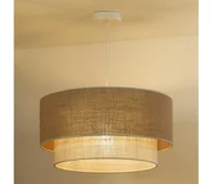 Lampy sufitowe - Duolla - Żyrandol na lince YUTE BOHO 1xE27/15W/230V śr. 45 cm brązowy/kremowy - miniaturka - grafika 1