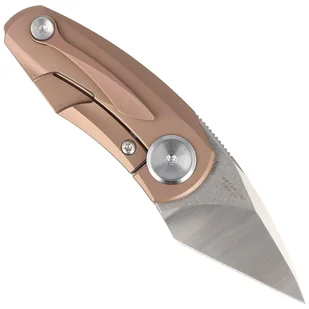 Nóż składany Bestech Tulip Frame Lock Pink Titanium, Stonewash / Satin M390 by Ostap Hel (BT1913D) - Noże - miniaturka - grafika 3
