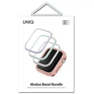 UNIQ ramki do Moduo 3in1 Apple Watch Series 4/5/6/7/8/SE 40/41mm Szałwiowy-Lillak-Biały/Sage-Lilac-White - Akcesoria do zegarków - miniaturka - grafika 3