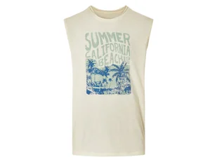 esmara® T-shirt męski z bawełny (Beżowy, M (48/50)) - Koszulki męskie esmara® T-shirt męski z bawełny (Beżowy, M (48/50)) - Koszulki męskie - miniaturka - grafika 1