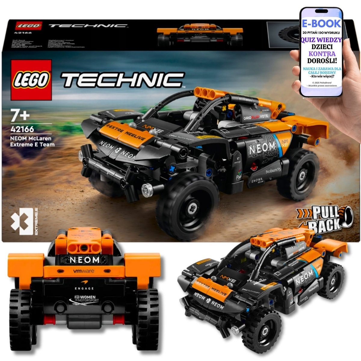 LEGO Samochód Wyścigowy McLaren 42166 – Technic Extreme E z Napędem Prezent dla Chłopca i Dziewczynki + EBOOK-2