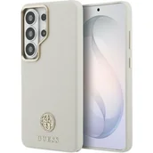 Etui i futerały do telefonów - Etui GUESS Rhinestone Round Logo MagSafe do Samsung Galaxy S26 Ultra Beżowy - miniaturka - grafika 1