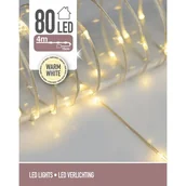 Oświetlenie świąteczne - Łańcuch świetlny 80 LED 395 cm ciepłe białe - miniaturka - grafika 1