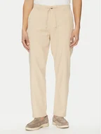 Spodnie męskie - Selected Homme Chinosy 16096687 Beżowy Straight Fit - miniaturka - grafika 1