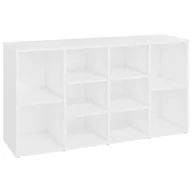 Ławki do przedpokoju - vidaXL Ławka z miejscem na buty, biała, 103x30x54,5 cm, płyta wiórowa vidaXL - miniaturka - grafika 1