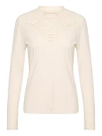 Koszulki i topy damskie - Cream Koszulka w kolorze kremowym - miniaturka - grafika 1