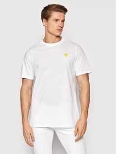 Koszulki męskie - GUESS T-Shirt F0BI00 K8HM0 Biały Regular Fit - grafika 1
