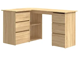 Elior Biurko narożne w kolorze dębu sonoma G3-T88 - Biurka - miniaturka - grafika 1