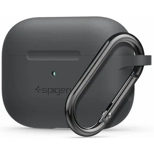 Apple Spigen Etui Spigen Silicone AirPods Pro, grafitowe 8809685623984 - Akcesoria do słuchawek - miniaturka - grafika 1