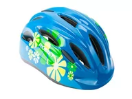 Kaski rowerowe - Kask Dzieciecy Rowerowy Wt-024 Niebieski W Kwiaty M (54-57) - miniaturka - grafika 1