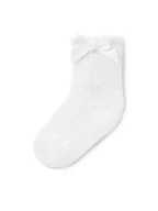 Skarpetki dla dzieci - Mayoral Skarpety Wysokie Dziecięce 9714 Écru - miniaturka - grafika 1