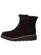 Botki damskie - Clarks Skórzane botki w kolorze czarnym - miniaturka - grafika 1
