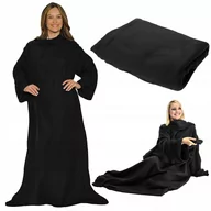 Szlafroki damskie - Szlafrok Narzuta Koc Z Rękawami Ciepły Snuggie - miniaturka - grafika 1