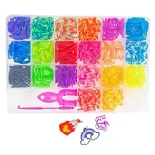 Zabawki kreatywne - Zestaw gumek do bransoletek z narzędziami - Dalprint - miniaturka - grafika 1