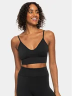 Koszulki sportowe damskie - Roxy Biustonosz sportowy Seamless Bra Tops ERJKT04020 Szary - miniaturka - grafika 1