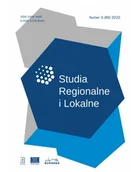 Czasopisma - Studia Regionalne i Lokalne 3/2022 - miniaturka - grafika 1