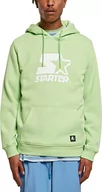Bluzy męskie - STARTER BLACK LABEL Męska bluza z kapturem Starter The Classic Logo Hoody, zielony jadegreen, XXL - miniaturka - grafika 1
