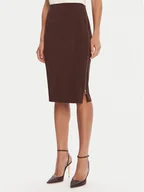 Spódnice - Rinascimento Spódnica ołówkowa CFC0125230003 Brązowy Slim Fit - miniaturka - grafika 1