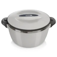 Kubki termiczne - Termos obiadowy stalowy termomisa na zupę lody duży szary TERMO 2L ORION 128522 - miniaturka - grafika 1