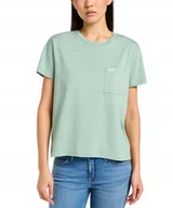 Koszulki i topy damskie - T-shirt Lee POCKET TEE 112355092 Intuition Grey XS - miniaturka - grafika 1