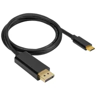 Adaptery i przejściówki - Corsair CU-9000005-WW adapter kablowy 1 m USB Type-C DisplayPort Czarny - miniaturka - grafika 1