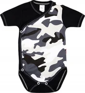 Body dla niemowląt - Body KOPERTOWE K/R MORO CZARNE r 68 KLEKLE - miniaturka - grafika 1