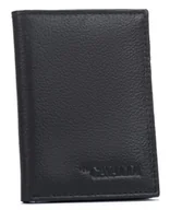 Portfele - Etui na dokumenty skórzane Cavaldi na karty i gotówkę z ochroną RFID, czarny - miniaturka - grafika 1