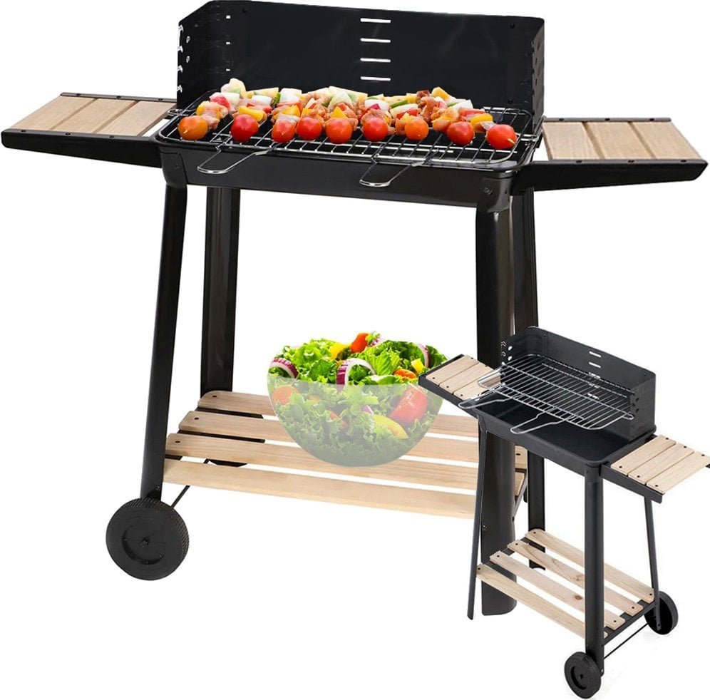 Verk Grill ogrodowy duży węglowy bbq koła przenośny