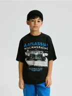 Koszulki dla chłopców - Reserved - T-shirt Team Williams Racing F1 - czarny - miniaturka - grafika 1