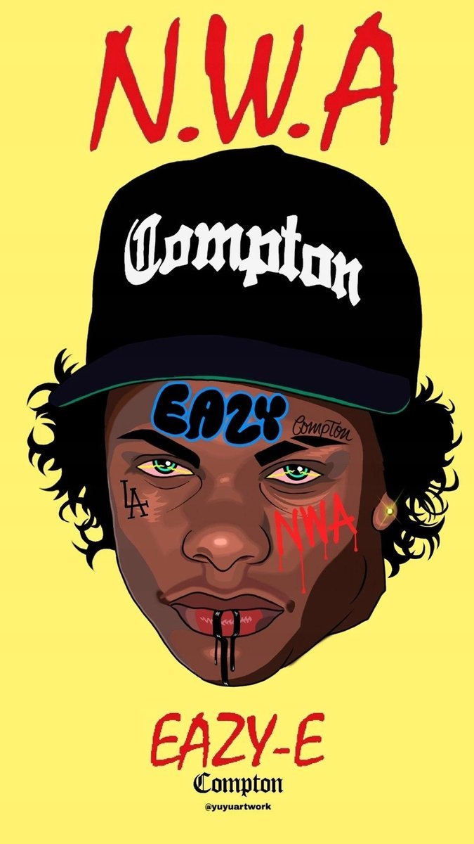 PODKŁADKA POD MYSZ Z Nadrukiem 22x18 cm Eazy-E Rap Vintage Tekst Prezent