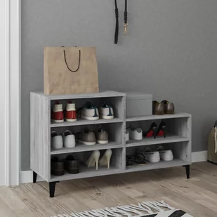 Lumarko Szafka na buty, szary dąb sonoma, 102x36x60 cm - Szafki na buty - miniaturka - grafika 1