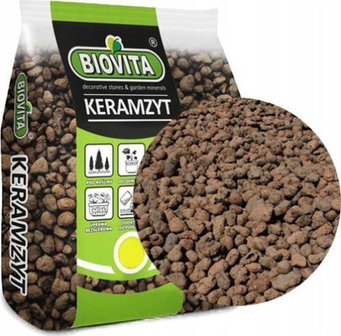 Biovita Keramzyt ogrodniczy 4-8 mm doniczkowy 18L czysty drobny