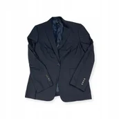 Marynarki męskie - Elegancka granatowa marynarka męska HUGO BOSS L - miniaturka - grafika 1