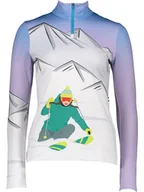 Koszulki sportowe damskie - SPYDER Koszulka funkcyjna "Chill" w kolorze fioletowym - miniaturka - grafika 1